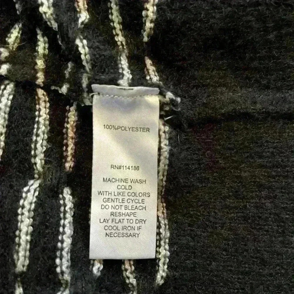 89th and Madison Black & White Open Front Cardigan Size Small - Picture 2 of 7